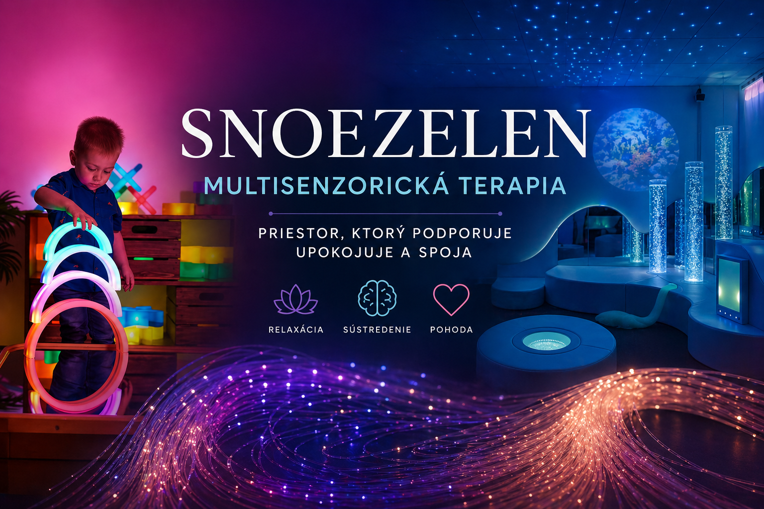 Snoezelen a multisenzorická terapia: ako vytvoriť prostredie, ktoré upokojuje, aktivuje a pomáha?