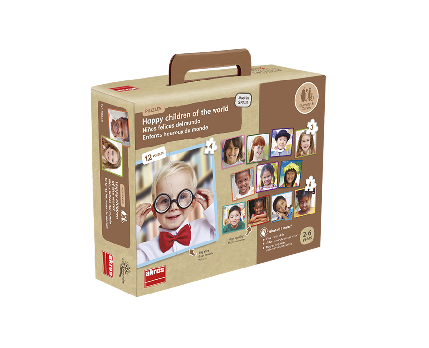 Puzzle sada 12 detí sveta
