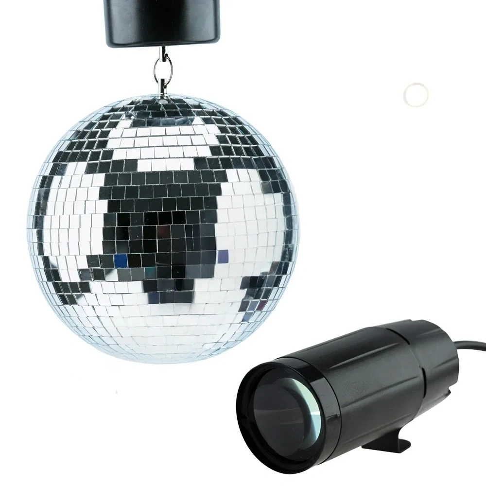 Svetelná disco guľa - súprava