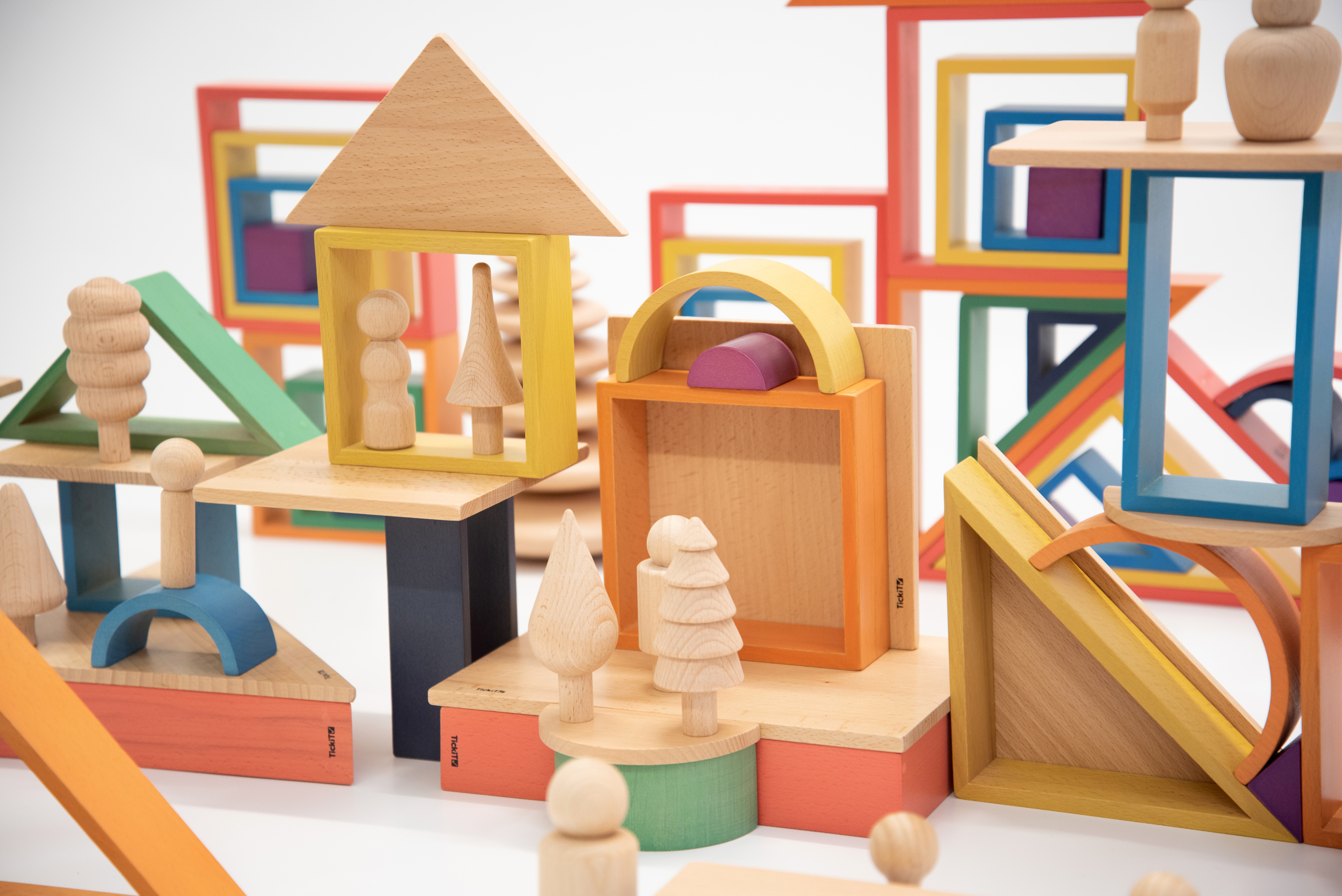 Dúhový architekt set - 4 tvary