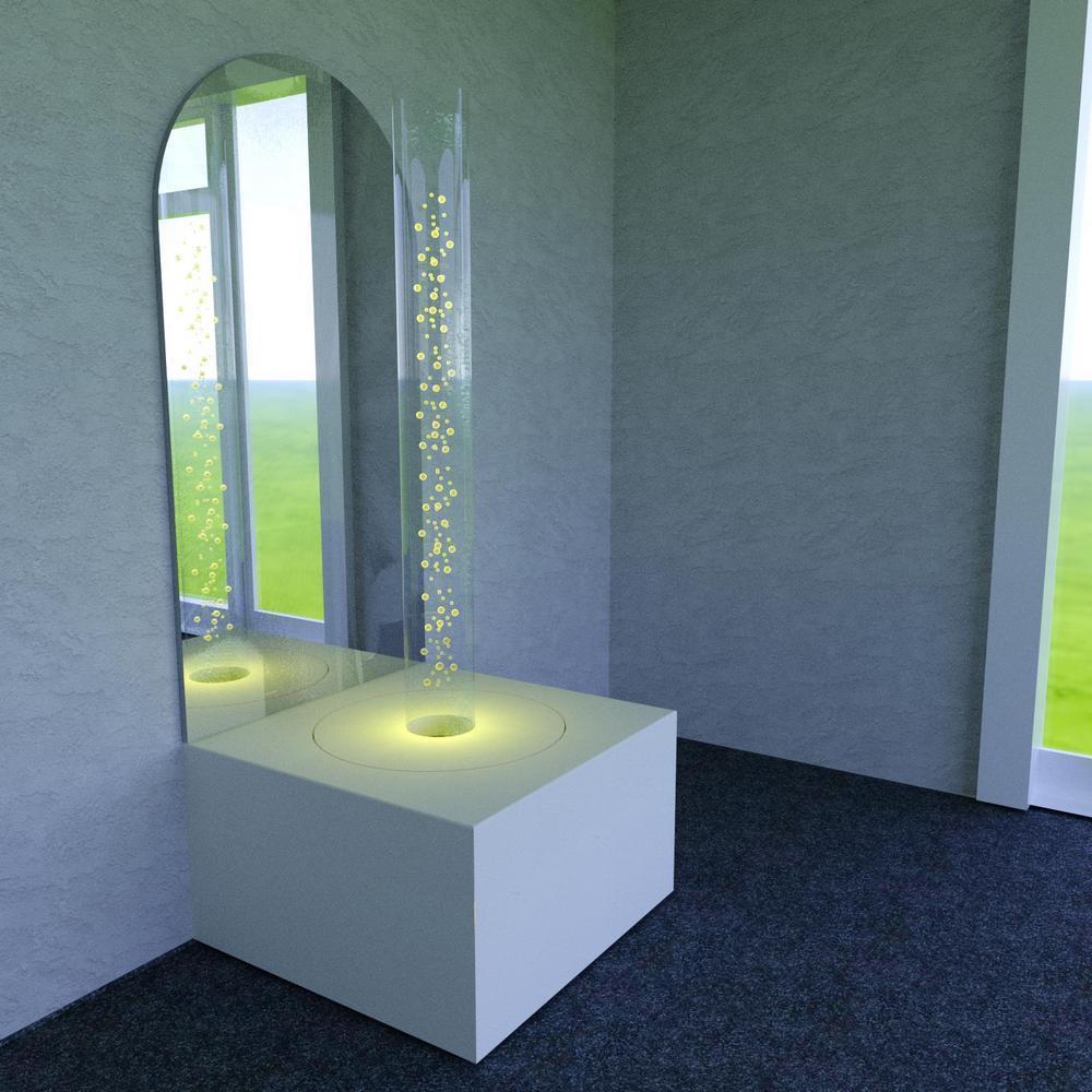 Hotová zostava 001 – bublinkový valec so zrkadlom