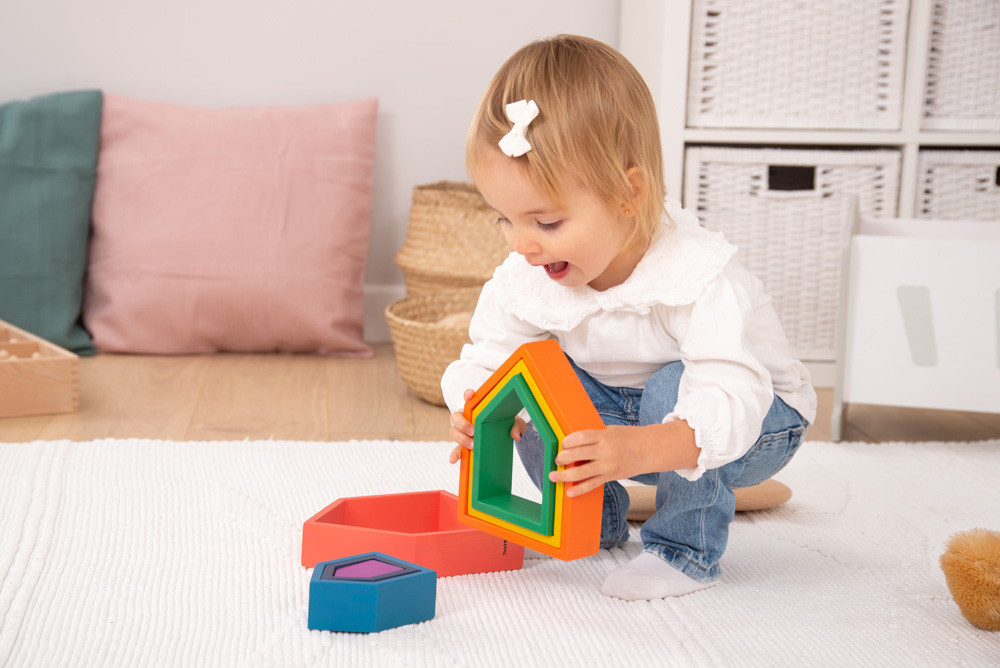 Dúhový architekt set - domčeky