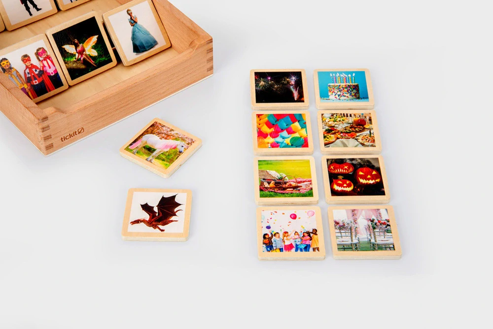 Drevené kartičky na rozprávanie