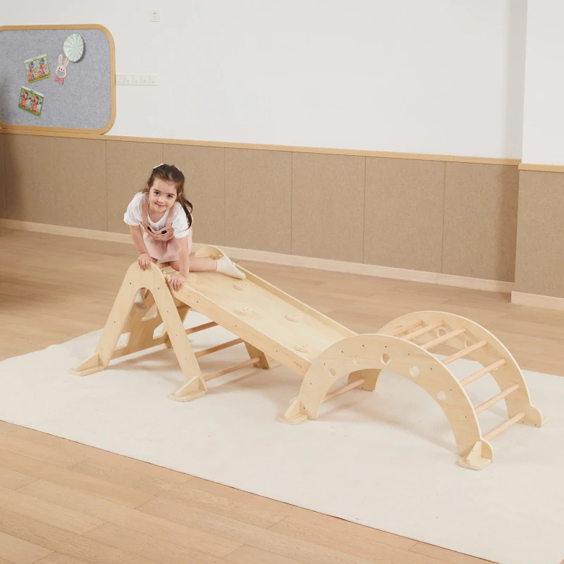 Montessori zostava - Lezecký oblúk, doska a trojuholník