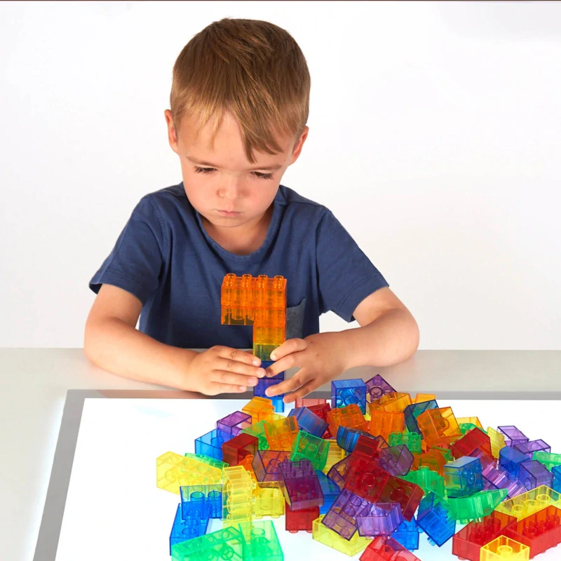 Priehľadné lego kocky