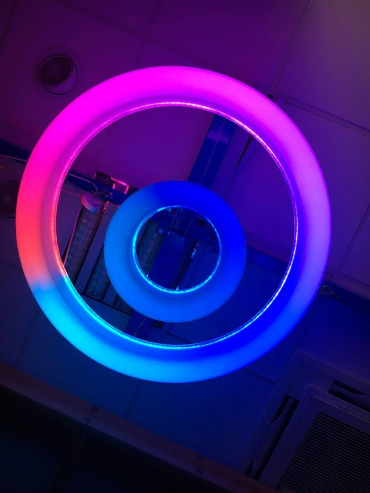 LED Stropný Kruh s Meniacimi sa Farbami 2ks