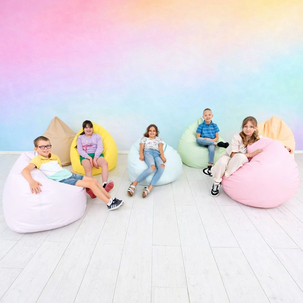 Malý sedací vak - biely 