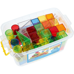 Priehľadné kocky 50 kusov