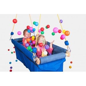 Hojdačka loďka  s loptičkami 