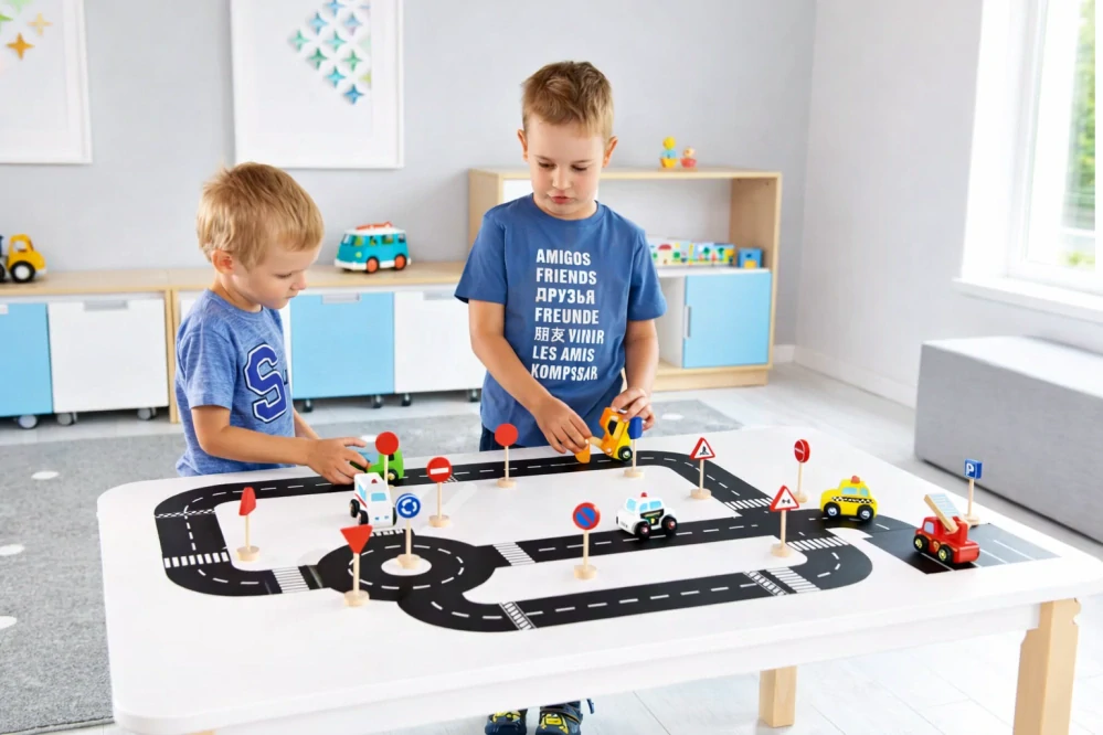 Mini drevené autá - 6 ks