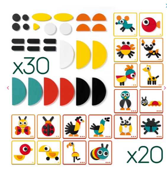 Drevená geometrická skladačka