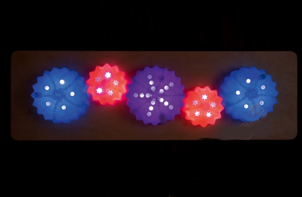 Podsvietené ozubené kolieska