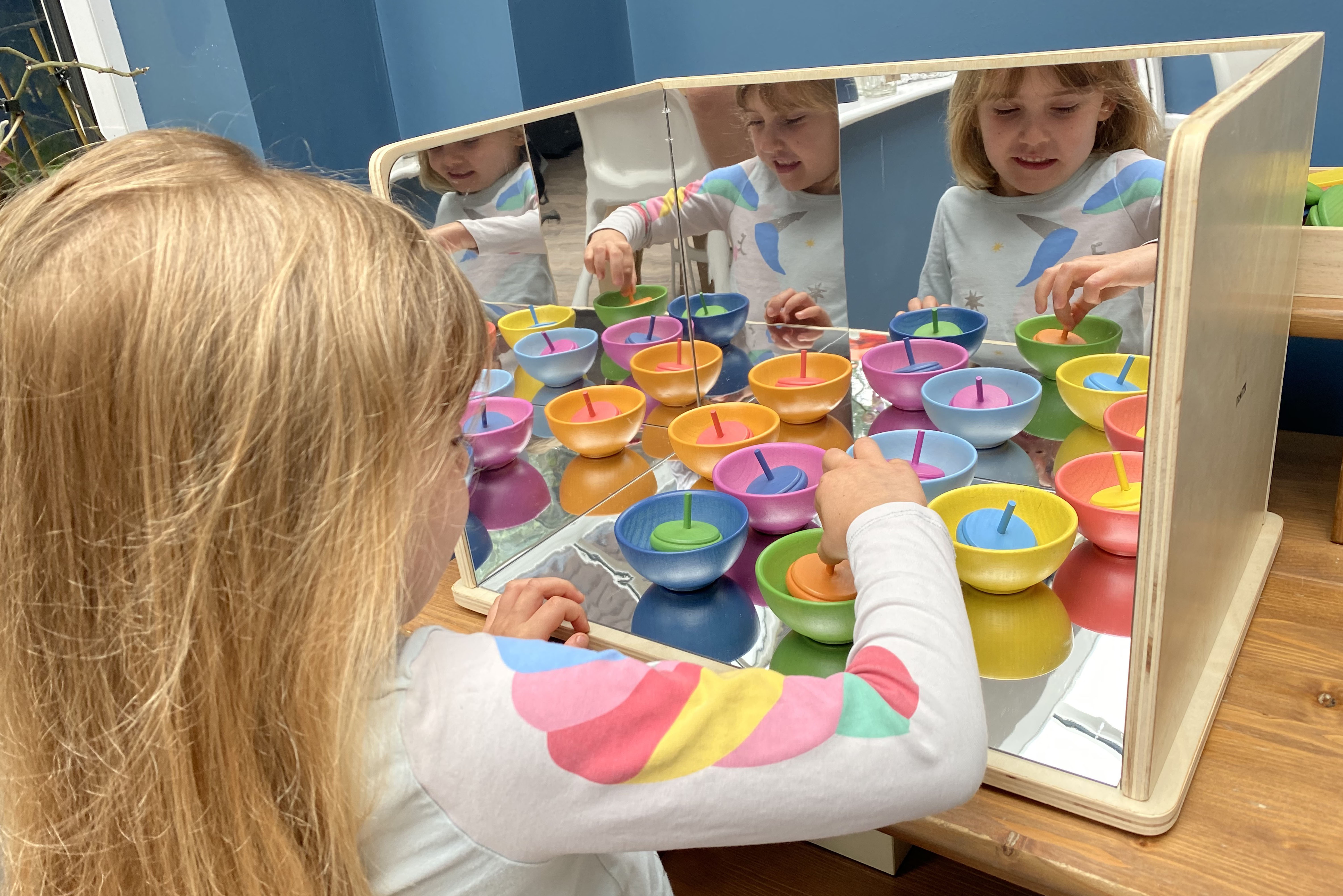 Senzorické zrkadlo na preskúmanie