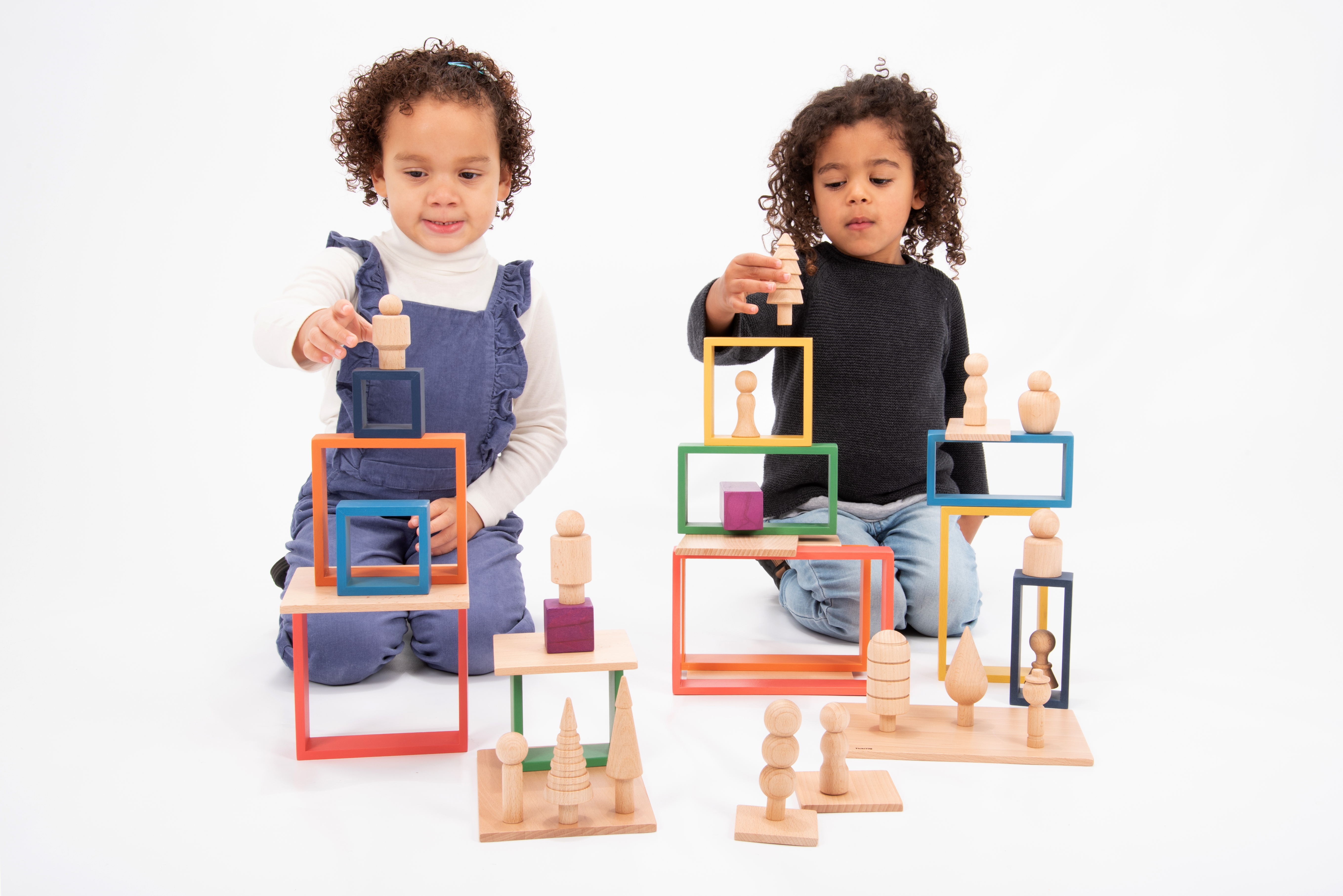 Dúhový architekt set - 4 tvary