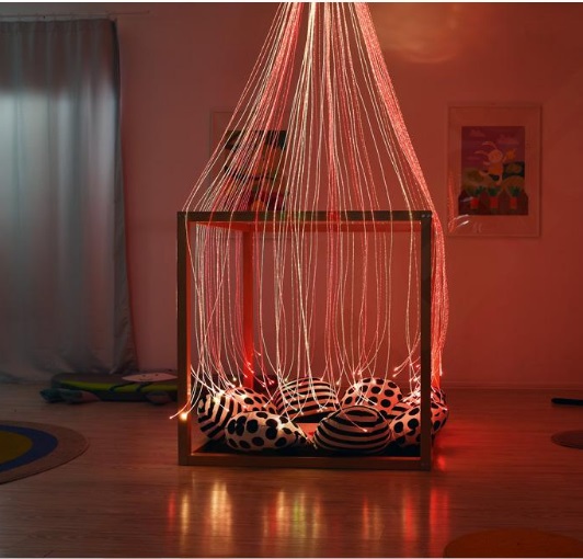 Kocka pre senzorické hry 