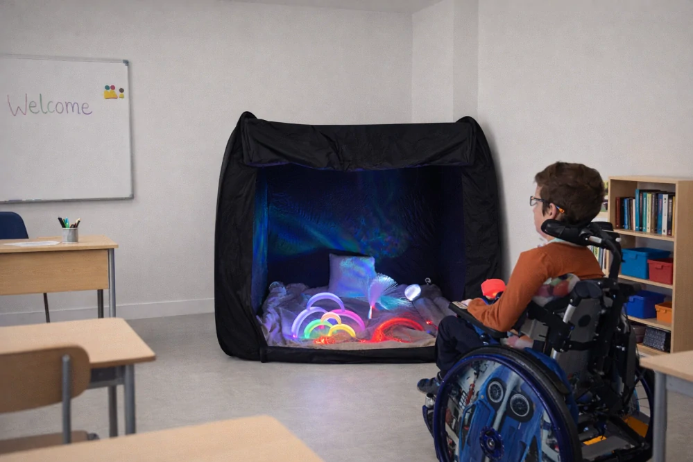 Senzorický stan s terapeutickým príslušenstvom