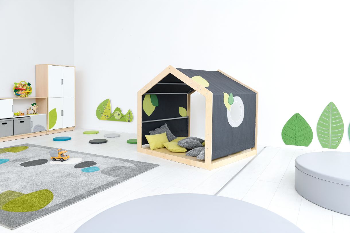 Bezpečné miesto domček - senzorický kútik pre deti