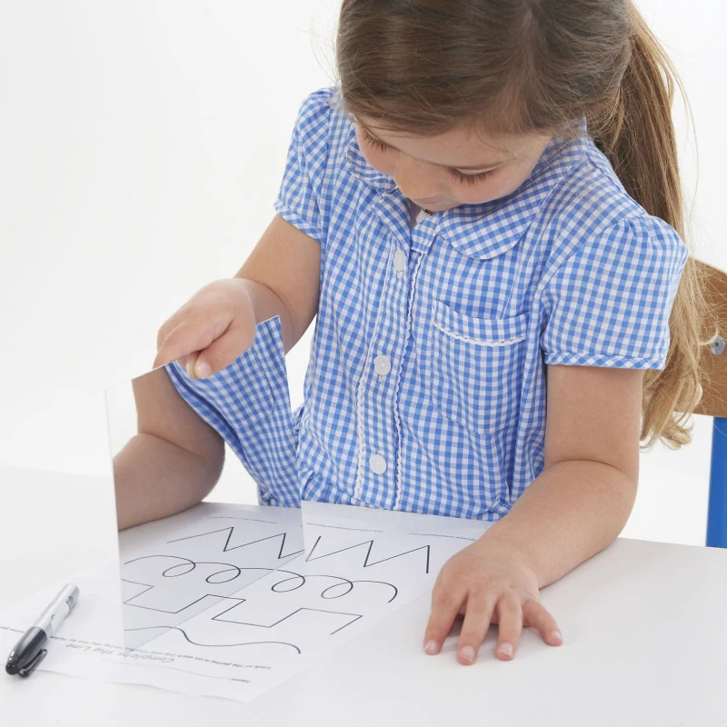 Dvojstranné plastové zrkadlá – 15 × 10 cm, 10 ks