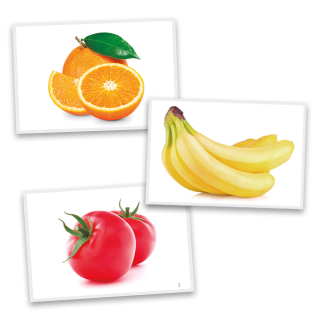 Kartičky potravín 16x16cm