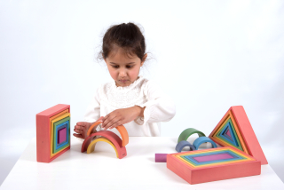 Dúhový architekt set - 4 tvary