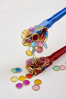 Magnetické tyčky so žetónmi