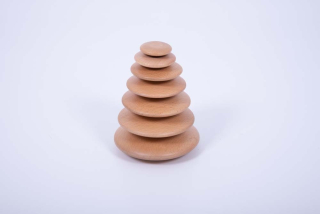 Drevené butóny natur