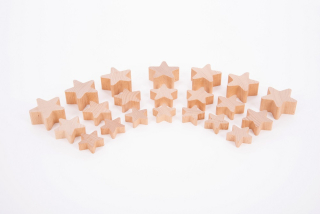 Prírodné drevené hviezdy