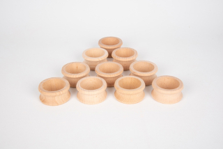 Prírodné drevené obrúčky na servítky