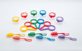 Farebná objaviteľská sada pre deti – lupy, pozorovacie nádobky a kliešte na hmyz