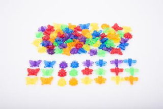 Priehľadný set hmyzov