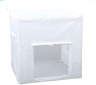 Biely stan 110x110cm