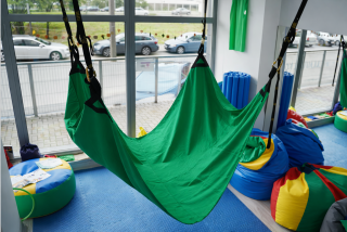Závesná bavlnená trampolína