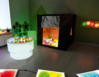 Čierny stan 110x110cm