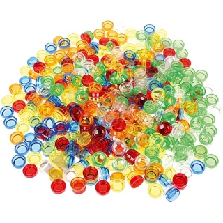 Priehľadné žetóny 50 kusov