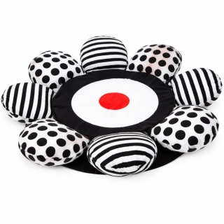 Vankúš kvetinka - kontrastná -150cm