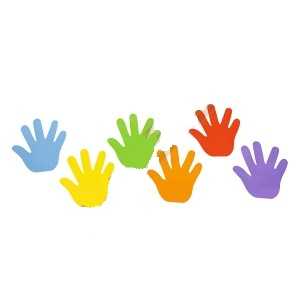 Penové tvary - dlane 30ks