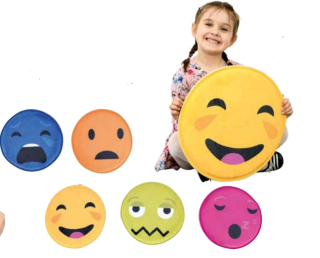 Vankúšiky - emócie, 5 ks