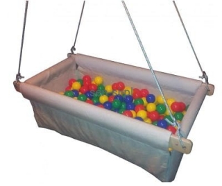 Hojdačka loďka  s loptičkami 