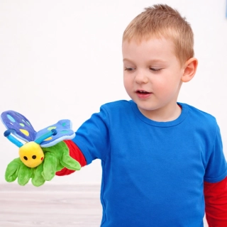 Rukavice - maňuška motýlik