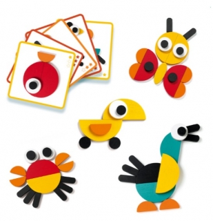 Drevená geometrická skladačka